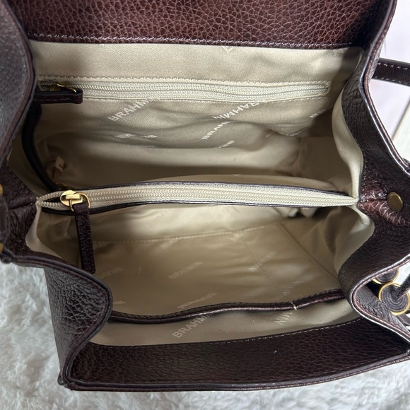 Brahmin Margo Tassel Flap Crossbody Cordoba Chocolate Brown - Picture 8 of 12